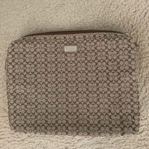 Coach laptop sleeve bag